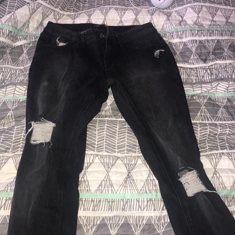 Ripped Black Jeans
